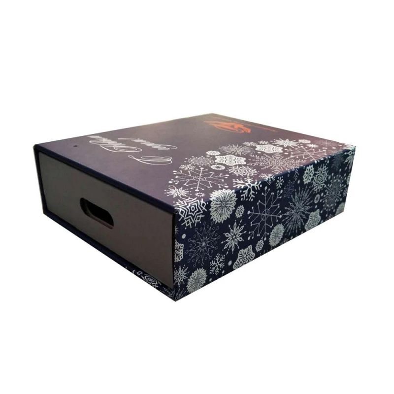 Online Custom Blue Free Printing Cardboard Drawer Box on Hot Sale