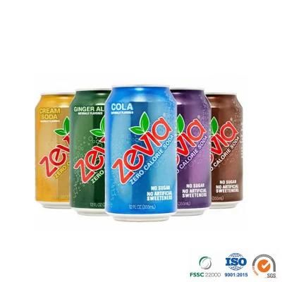 Factory Direct Soft Drink Customized Printed or Blank Epoxy or Bpani Lining Standard 330ml Aluminum Can