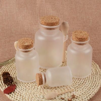 Cosmetic Packaging 300g ABS Round Bath Salt Bottle