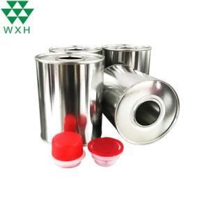 500ml Round Edible Cooking Oil Packaging Metal Tinplate Can