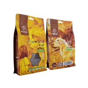 Resealable Moisture Proof Flat Bottom Bag Zip Bag Pet Food Packing Bag Vacuum Bag