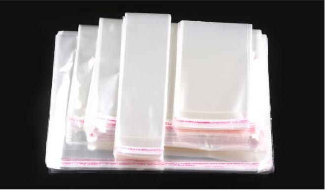 Plastic Plain BOPP Bag, Rectangle Self-Adhersive