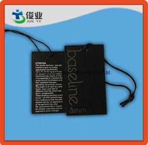 Base Line Garment Black Hangtag with String