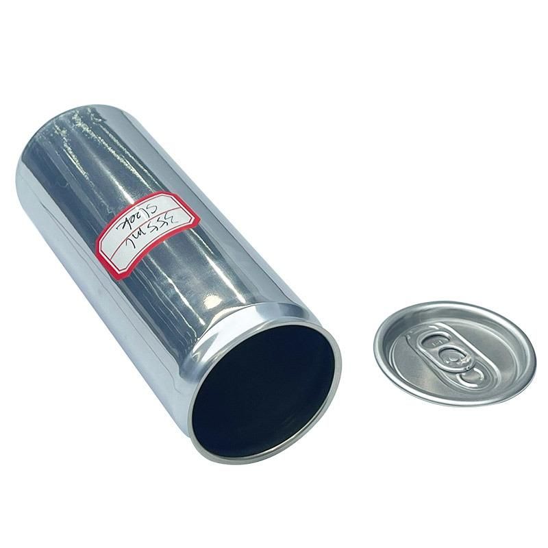 355ml Customized Color Printing Aluminum Cans with Easy Open Cover Lid for Beer Soda Milk Beverage Drinks