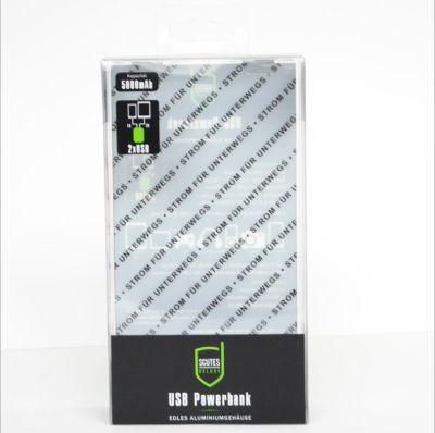 Custom Printed Mobile Phone Charger PVC Folding Plastic Packaging Box