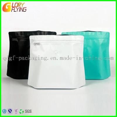 Standing Food Zipper Bag with Valve for Ground Coffee Packaging