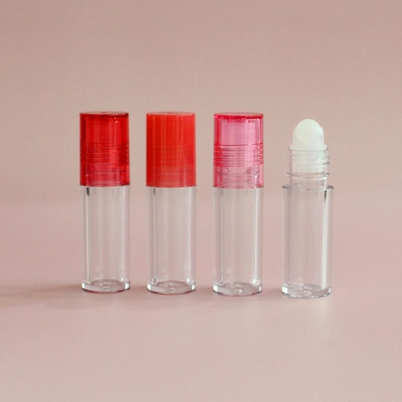 Empty Lip Oil Roll on Tube with Plastic Roller Ball