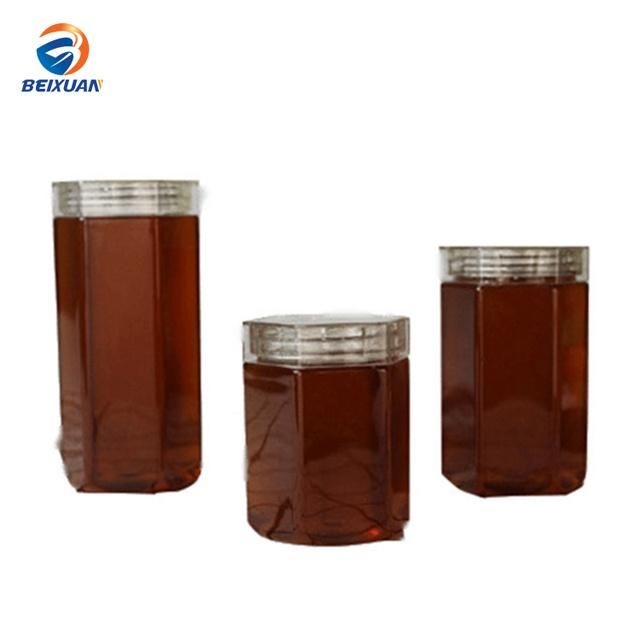 290ml Hexagonal High-Quality Transparent Plastic Honey Jar