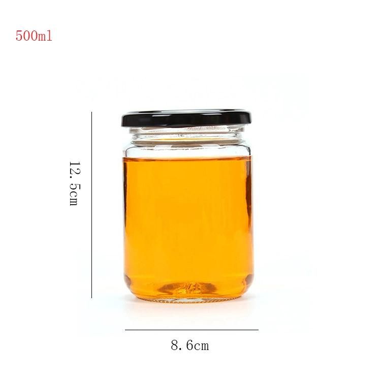 Jam Jars 212ml Wide Mouth Canning Jars 16oz 500ml Glass Jar Glass Containers