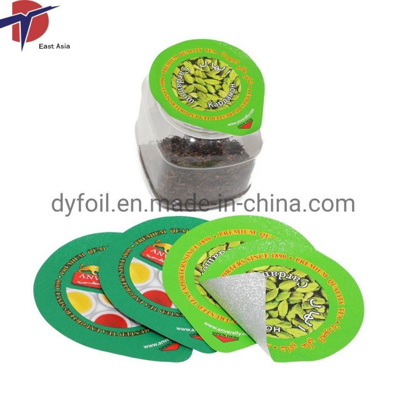 Easy Peel Embossed Aluminium Foil Lids for Plastic Container