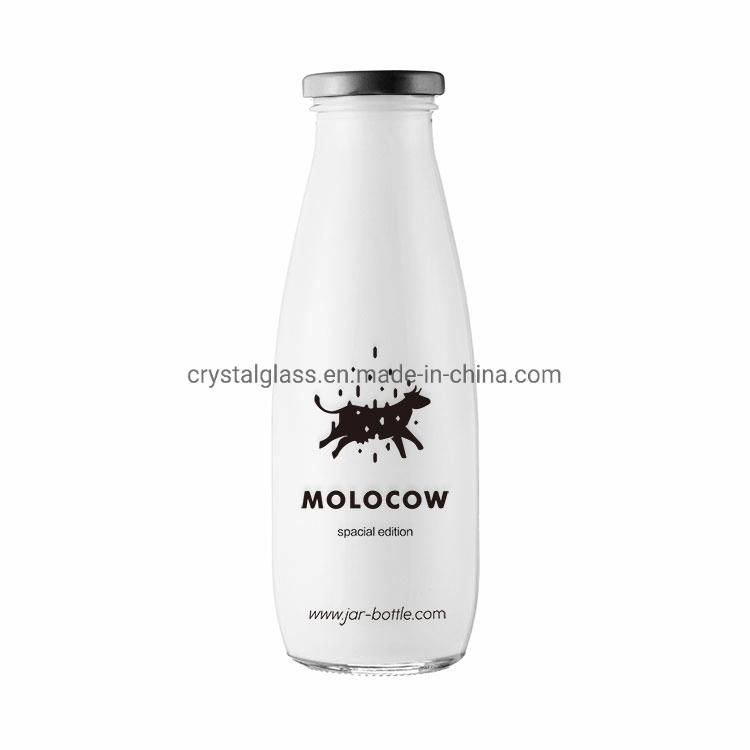 32oz 1000ml Customized Printing Round Milk Glass Bottle