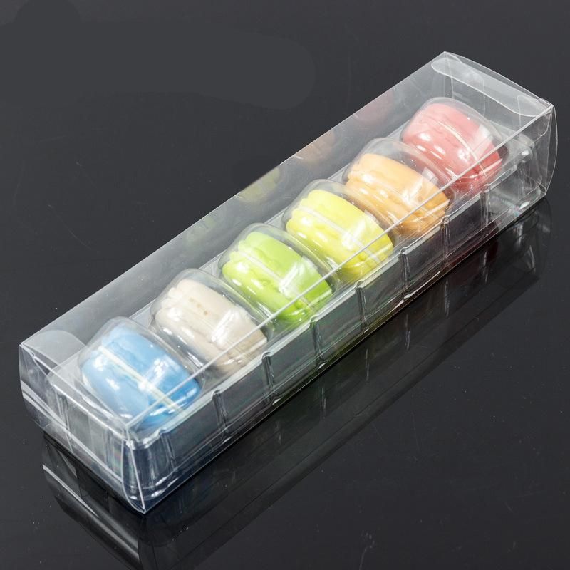 Transparent Custom Macaron Food Packaging Box with Blister tray