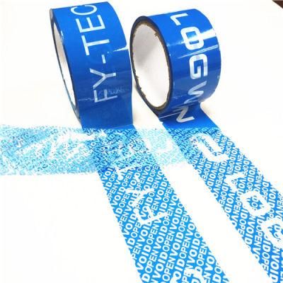 Custom Logo Tamper Evident Security Seal Void Tape Blue Tape