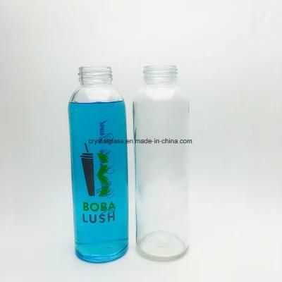 Customise Design Printing Glass Water Bottle with Sleeve