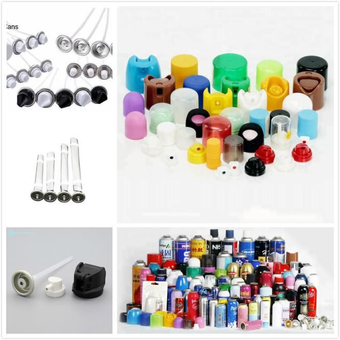 Cosmetic Aerosol Tin Aluminum Can Cover Screw Plastic Cap