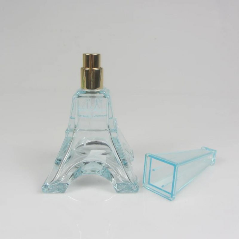 50ml Rectangle Transparent Empty Perfume Glass Bottle