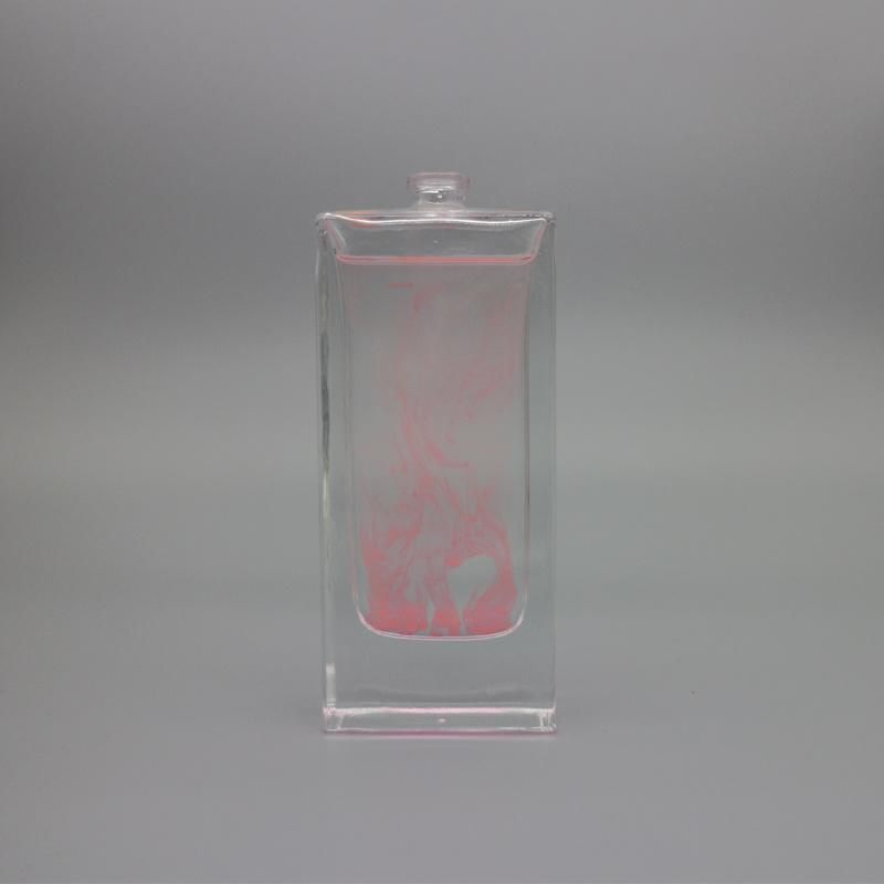 Super Clear Glass Perfume Bottle with Different Plastic Cap