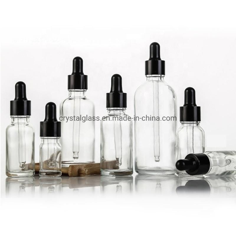 20ml 30ml 50ml Cosmetic Packaging Dropper Bottles for Essential Oil Glass