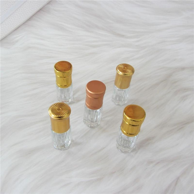 New Products Wholesale Glass Octagonal Attar Bottle 3ml