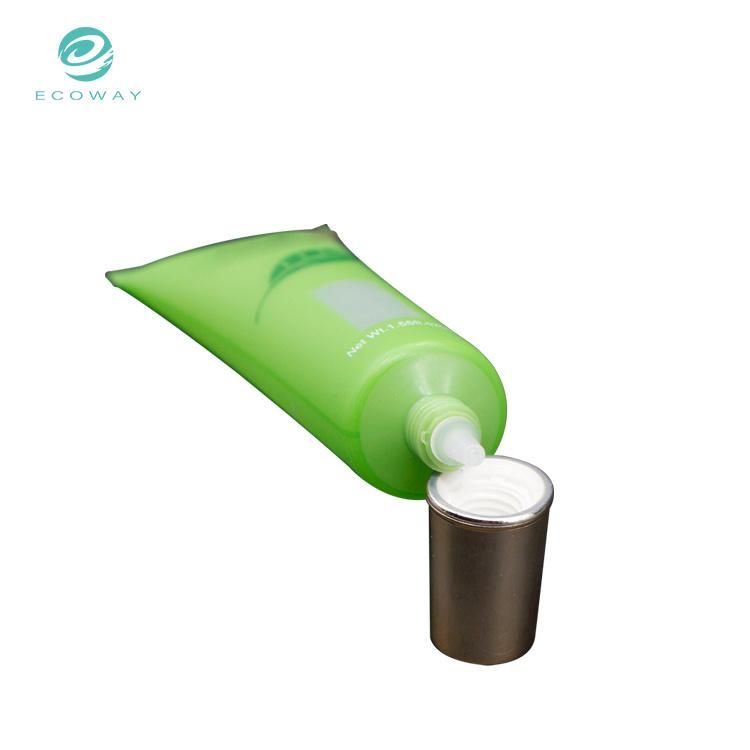 Factory Price Empty Green Round Liquid Foundation Cosmetic Packaging Tube with Needle Nose