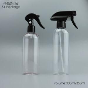 300 Ml 350 Ml Trigger Spray Pet Plastic Bottle for Cosmetic Packaging