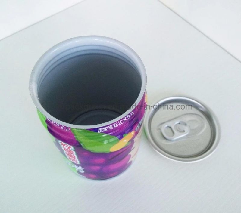 211X309 Metal Food Can Printed Empty Tin Can for Drink 250ml