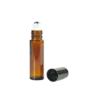 2ml 3ml 5ml 10ml Amber Glass Bottle for Perfume Essential Oils Empty Roller Bal on Bottles