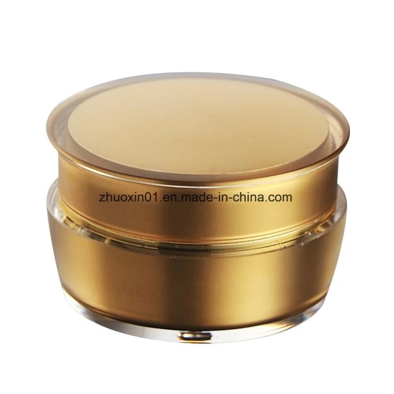 Cheap Hot Sale Plastic Cosmetic Packaging Cream Jar with Double Wall