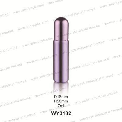 Cosmetic Packaging Red or Purple UV Coating Screw Glass Bottle with Round Cap