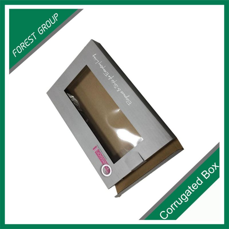 Clear PVC Box Paper Box with PVC Window Matt Lamination Free Sample