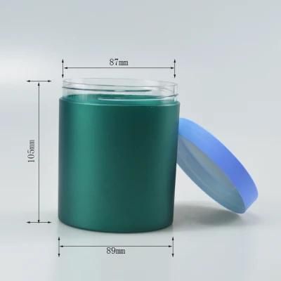 500ml Empty Body Scrub Cans Color Plastic Packaging Jars Be Customized