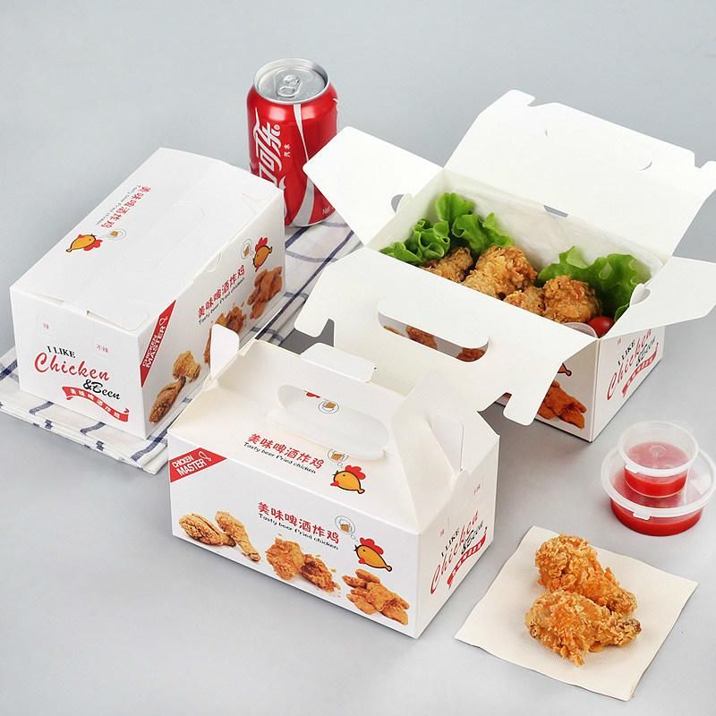 Fast Food Delivery Paper Boxes French Fries Fried Chicken Nuggets Crisps Packaging Box