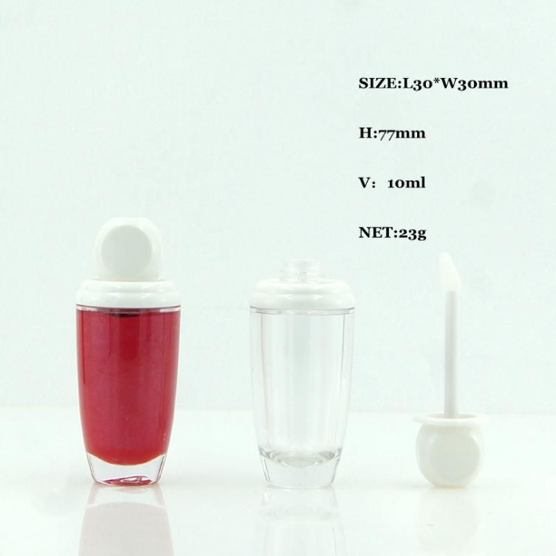 Wholesale Empty Customized Lipgloss Tubes Transparent Unique Shape Lip Gloss Container Liptint Bottle