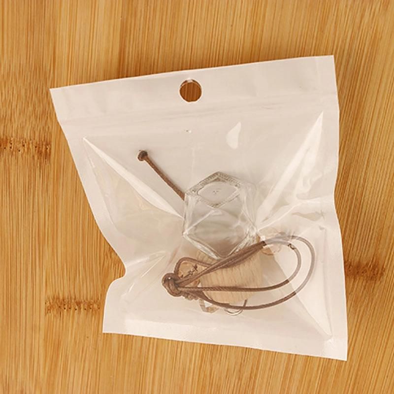 Empty 8ml 10ml Car Air Freshener Hanging Perfume Bottle Fragrance Diffuser Glass Bottle with Wooden Lid