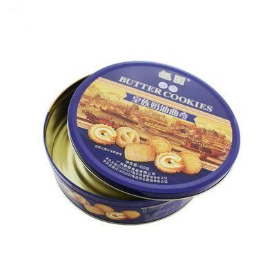 Hot Selling Food Grade Round Packing Biscuit Cookie Tin Box