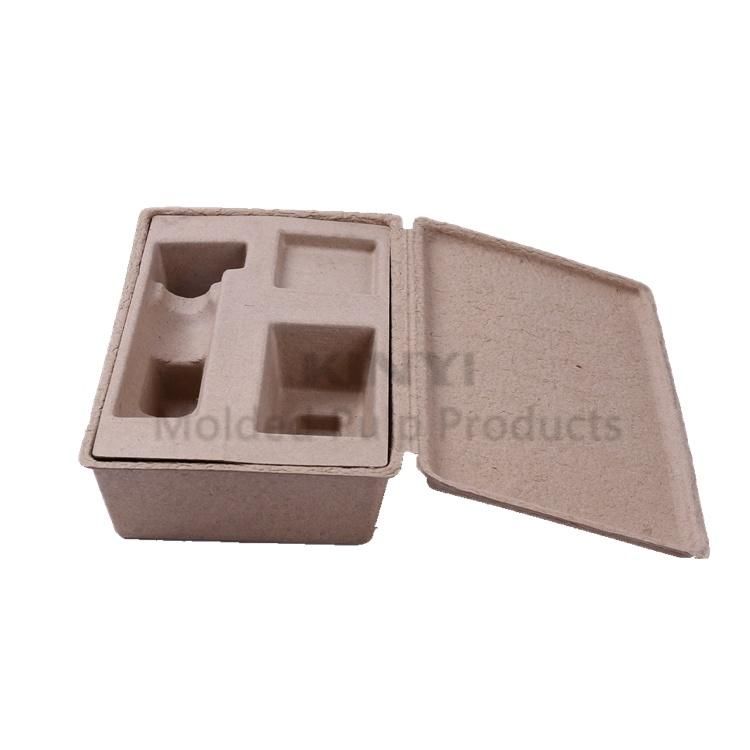 Customized Compostable Natural Brown Egg Tray Pulp Packaging Insert