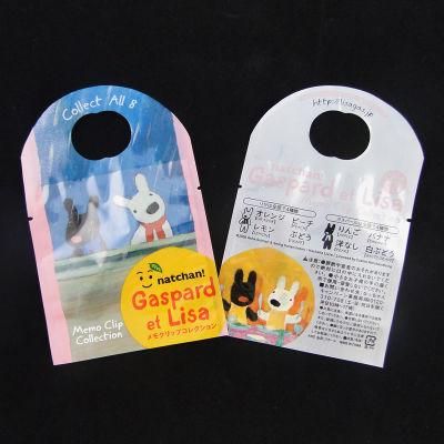 Fashinable Cartoon Collection Plastic Bag with Header