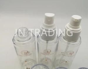 150ml Transparent Silver Ring Cap Serum Mist Spray Clear Bottle