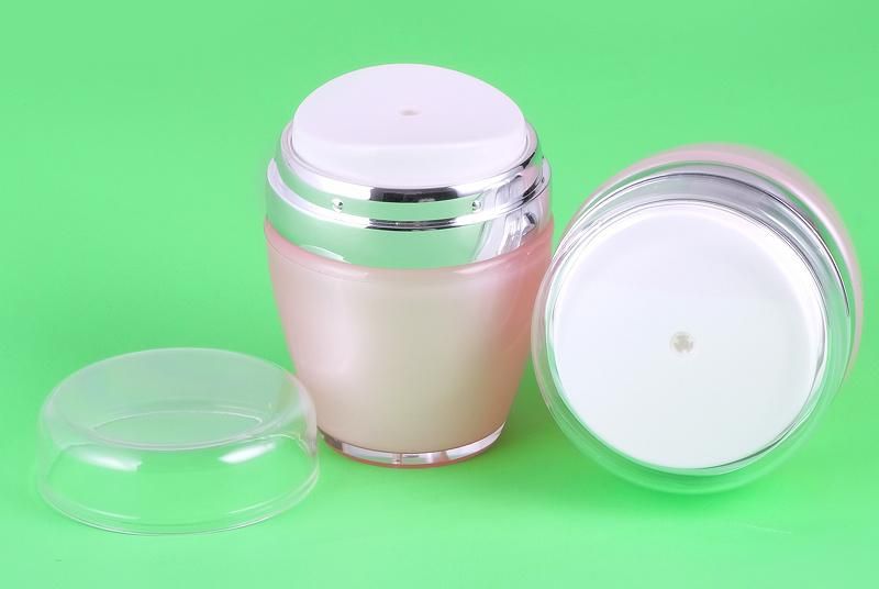 30g 50g Pink Empty Plastic Acrylic Cream Vacunm Bottle for Skin Care