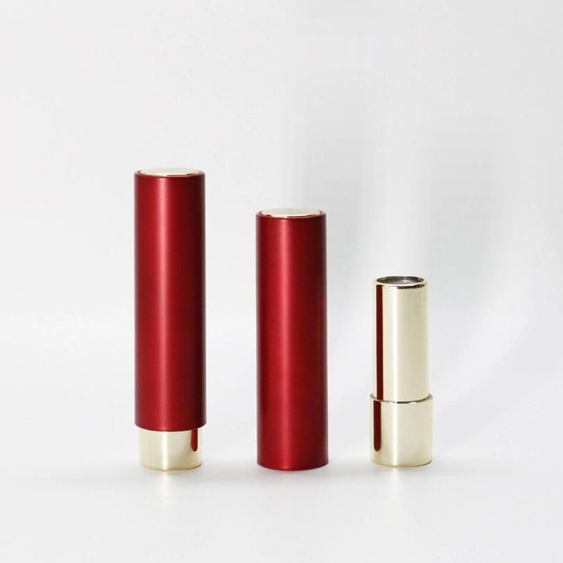 Luxury Red Lipstick Tubes Shinny Custom Push up Lipstick Container