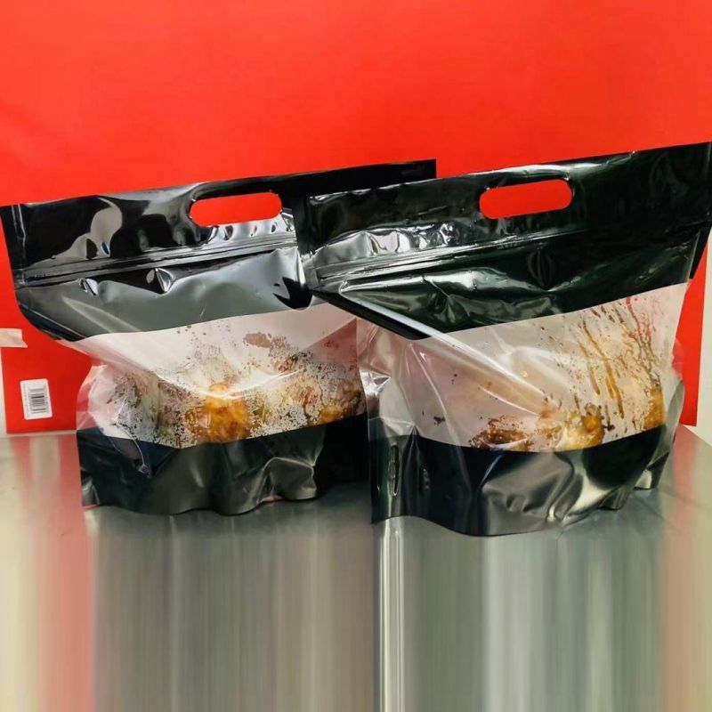 Microwavable Roast Chicken Packaging Bag Stand up Zipper Pouches