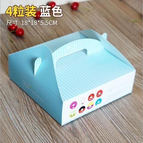 Wholesale Customized Color Printing 4 PCS 6 PCS Donut Paper Package Print Egg Tart Pastry Cake Packing Custom Printed Donut Cardboard Boxes Baking Packaging