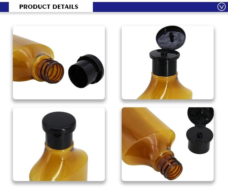 Best-Selling 400ml Ginger Empty Hair Color Shampoo Bottle with Flip Cap