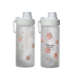 Beverage 500ml Round Bottle Printed Bottle Water Glass Bottle