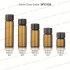 Round Amber Screw Glass Bottle with Plastic Black Cap for Skincare 3ml 4ml 5ml 6ml