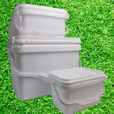 Customized White ODM OEM 10 L 20 L Rectangular Plastic Buckets