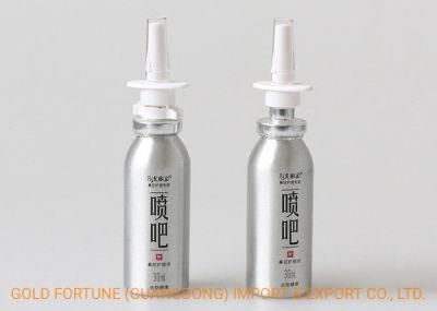 Factory Wholesale Metal Aerosol Spray Bottles/Diameter 35mm X Height 140mm Aluminum Aerosol Cans with Nasal Sprayer