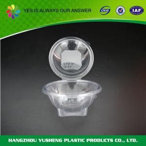 Plastic Transparent Hinged Lid Salad Bowl