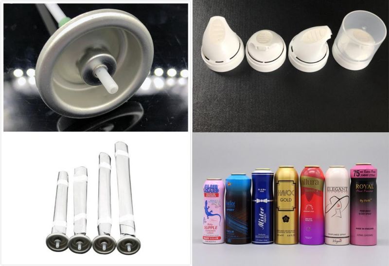 Empty Aluminum Food Grade Aerosol Can Cosmetic Packaging with Sprayer