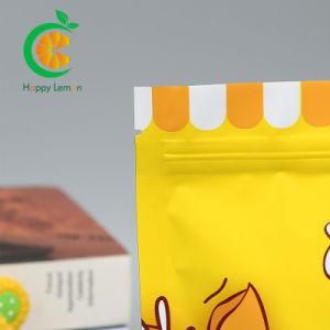 Plastic Food Packaging Bag Stand up Pouch Coffee Tea Candy Pet Snack 8 Sides-Sealed Recyclable Zip-Lock Reusable Vacuum Compound Bag